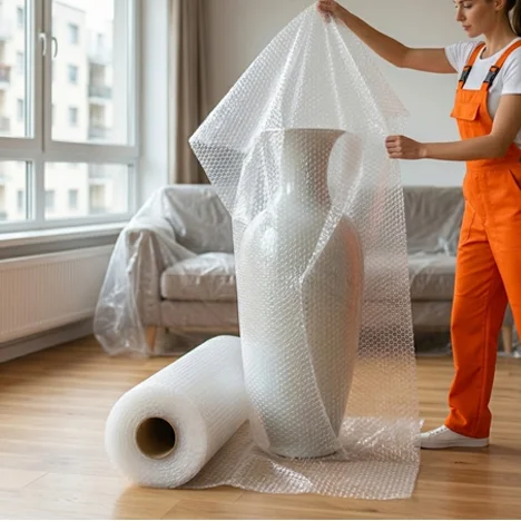 Bubble Film for Shock Absorption in Transit